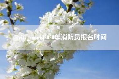 七台河2020年消防员报名时间