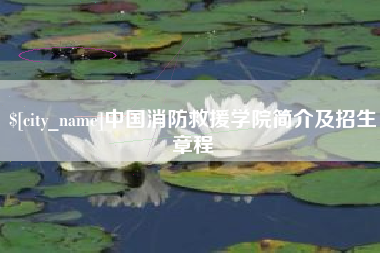 七台河中国消防救援学院简介及招生章程
