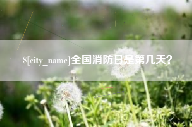 七台河全国消防日是第几天？