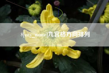 七台河九宫格方向排列