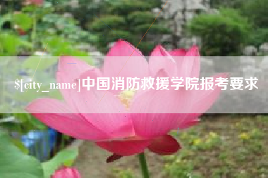 七台河中国消防救援学院报考要求