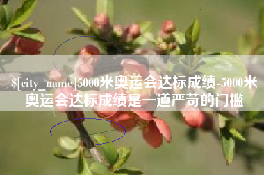 七台河5000米奥运会达标成绩-5000米奥运会达标成绩是一道严苛的门槛