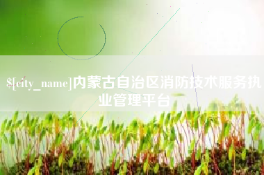 七台河内蒙古自治区消防技术服务执业管理平台