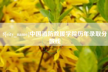 七台河中国消防救援学院历年录取分数线