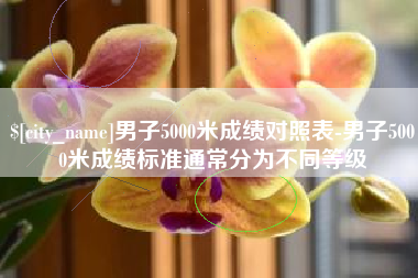 七台河男子5000米成绩对照表-男子5000米成绩标准通常分为不同等级