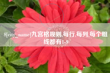 七台河九宫格规则,每行,每列,每个粗线都有1-9