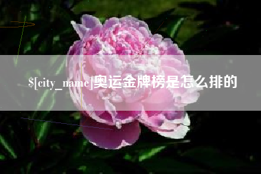 七台河奥运金牌榜是怎么排的