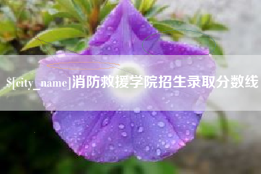 七台河消防救援学院招生录取分数线