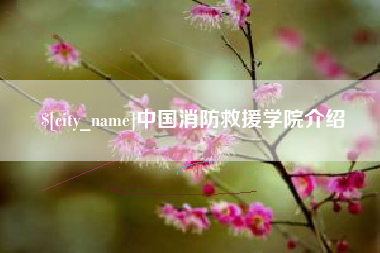 七台河中国消防救援学院介绍