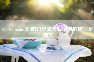 七台河消防日是哪天我国的消防日是哪天