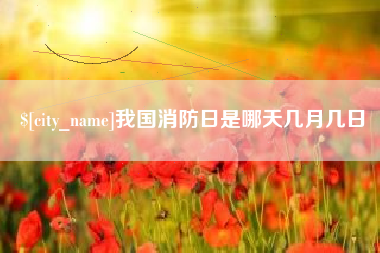 七台河我国消防日是哪天几月几日