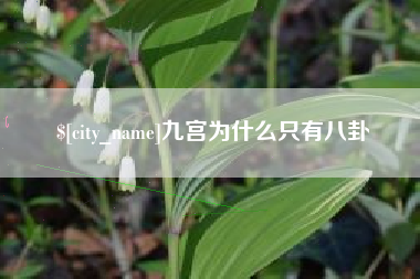 七台河九宫为什么只有八卦