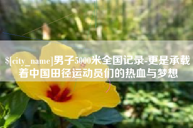 七台河男子5000米全国记录-更是承载着中国田径运动员们的热血与梦想