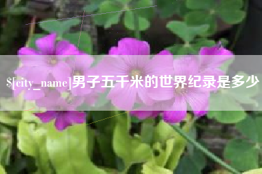 七台河男子五千米的世界纪录是多少