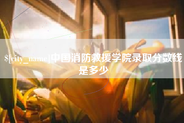 七台河中国消防救援学院录取分数线是多少