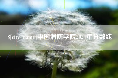 七台河中国消防学院2024年分数线