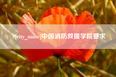 七台河中国消防救援学院要求