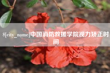 七台河中国消防救援学院视力矫正时间