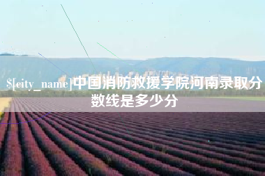 七台河中国消防救援学院河南录取分数线是多少分