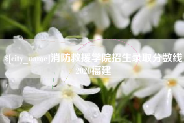 七台河消防救援学院招生录取分数线2020福建