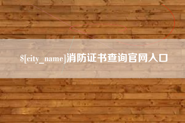 七台河消防证书查询官网入口